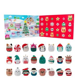 Squishville Original Squishmallows Holiday Advent Calendar 2023 with 24 squish